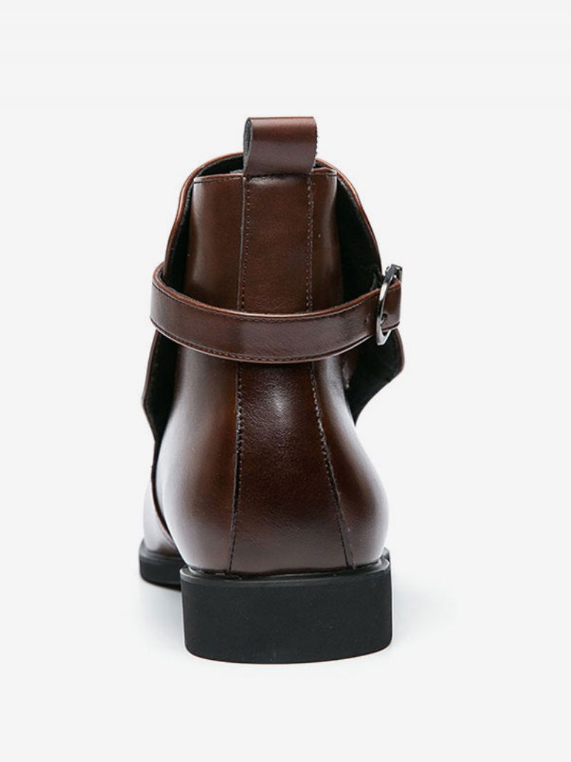 Herrstövlar Chelsea Stövlar Kaffe Brun Pu Läder Jodhpur Boots Ankelboots - Kaffe Brun