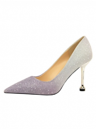 Dam Glitter Stiletto Heel Pumps Evening Balskor