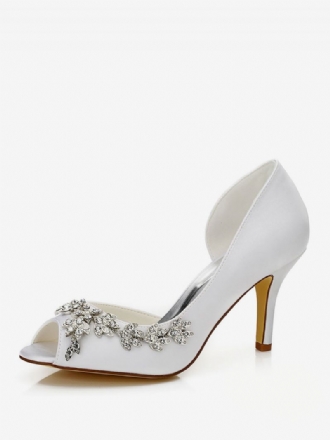 Dam Rhinestones Dorsay Bridal Pumps