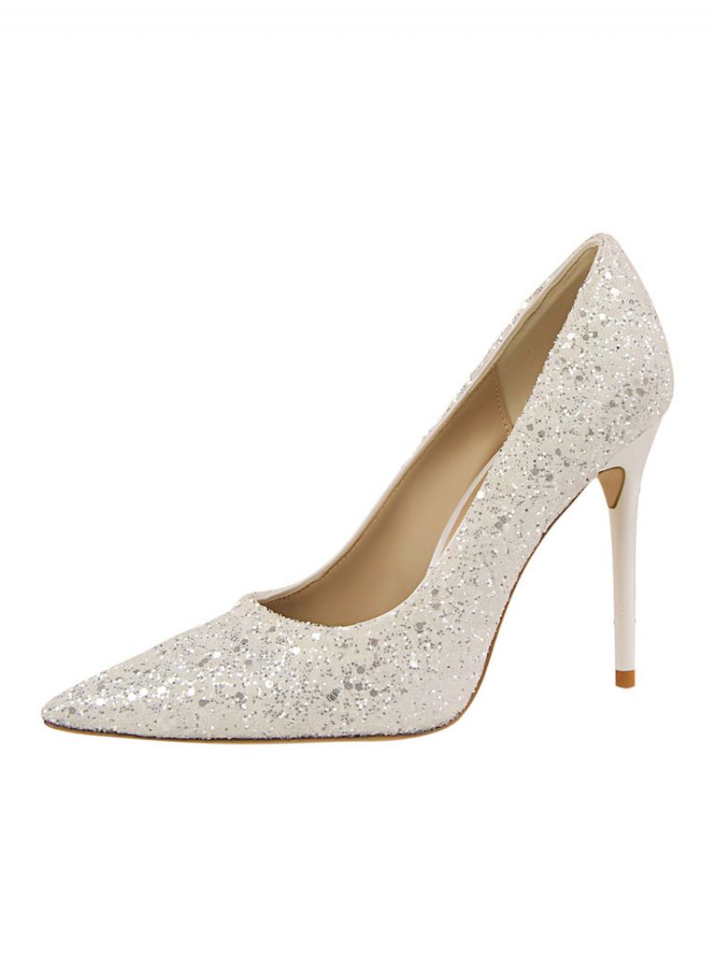 Kvinnors Glitter Evening Pumps Prom Skor