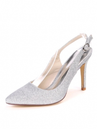 Kvinnors Glitter-slingback-klackade Balpumpar