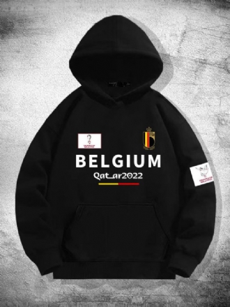 Belgien Team Hoodie Herrtröja