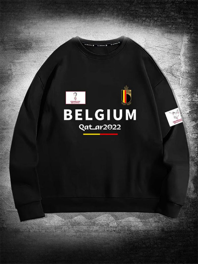 Belgien Team Sweatshirt Herrtröja