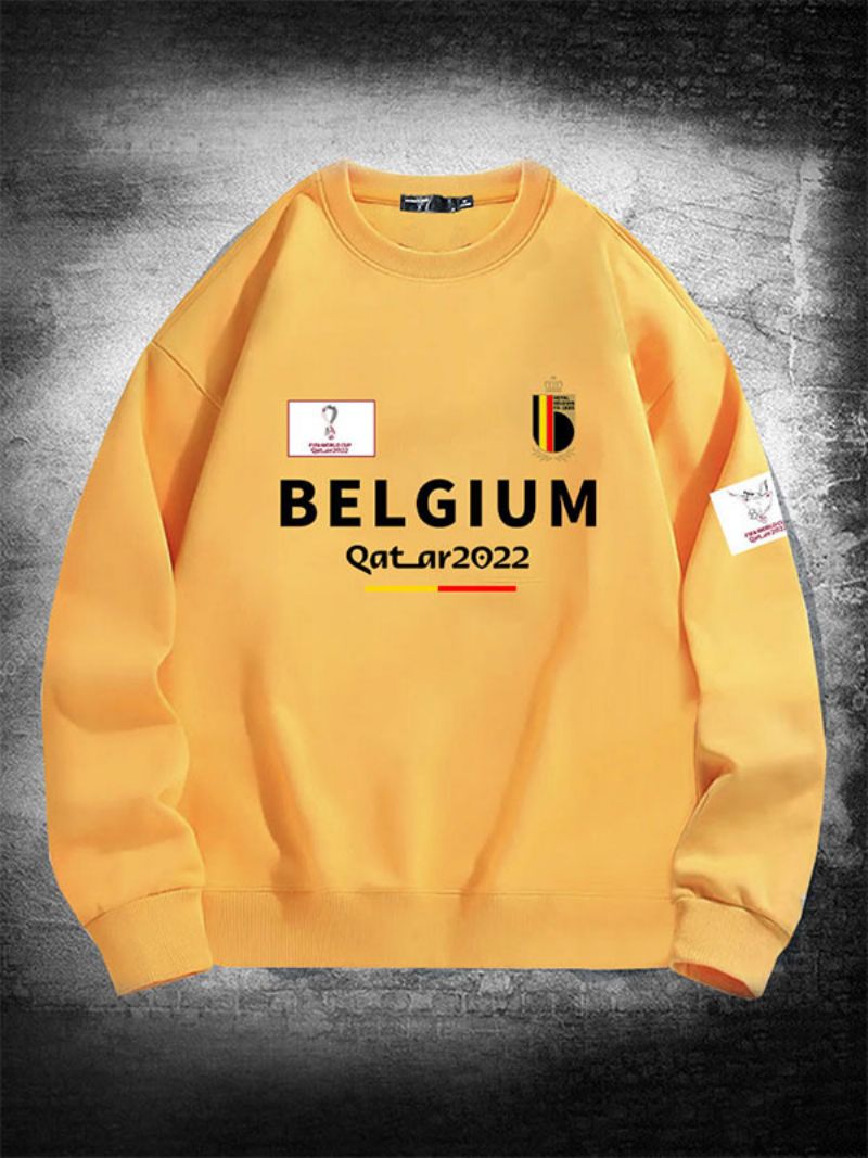 Belgien Team Sweatshirt Herrtröja - Gul