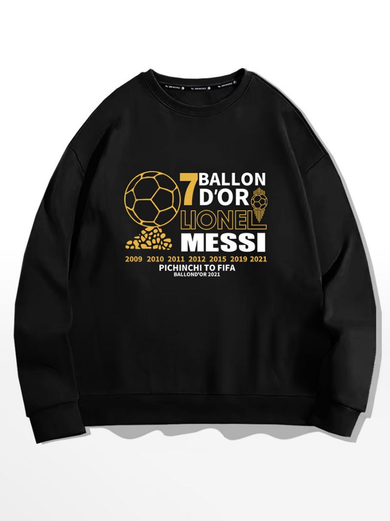 Messi Ballon D'or Sweatshirt Herrtröja