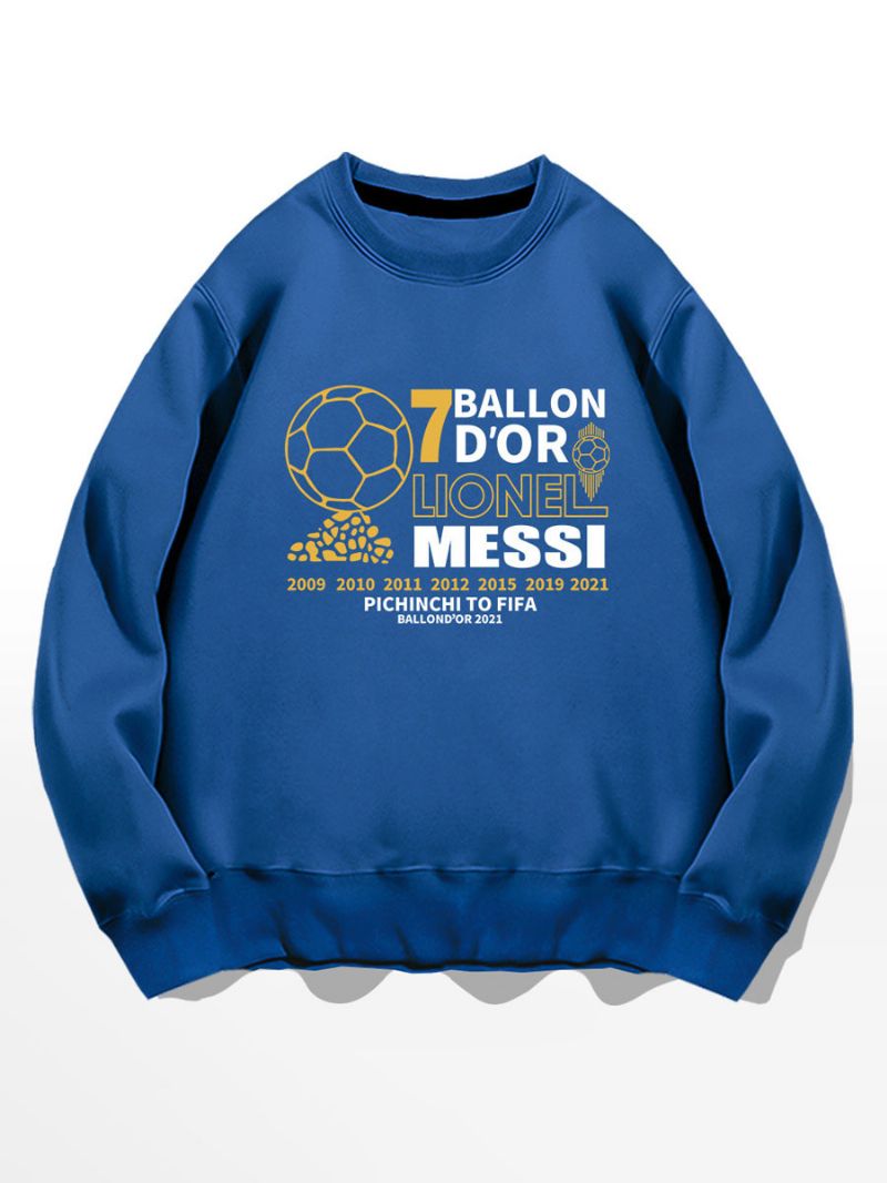 Messi Ballon D'or Sweatshirt Herrtröja - Blå