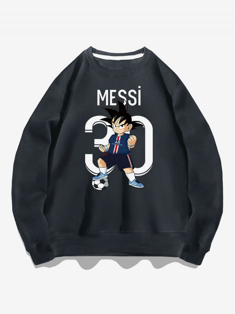 Messi Sweatshirt Vuxen Topp För Män - Djupgrå