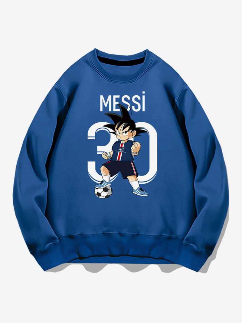 Messi Sweatshirt Vuxen Topp För Män - Blå