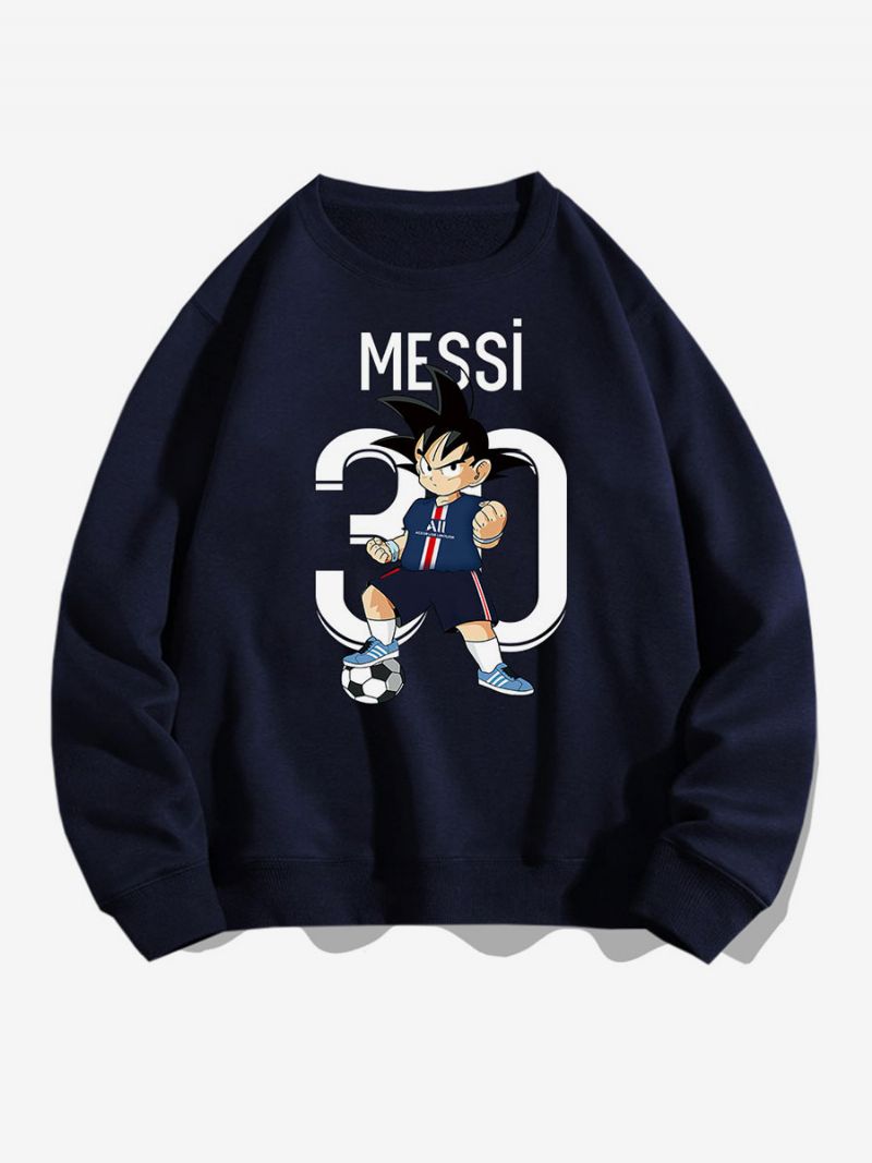 Messi Sweatshirt Vuxen Topp För Män - Djupblå