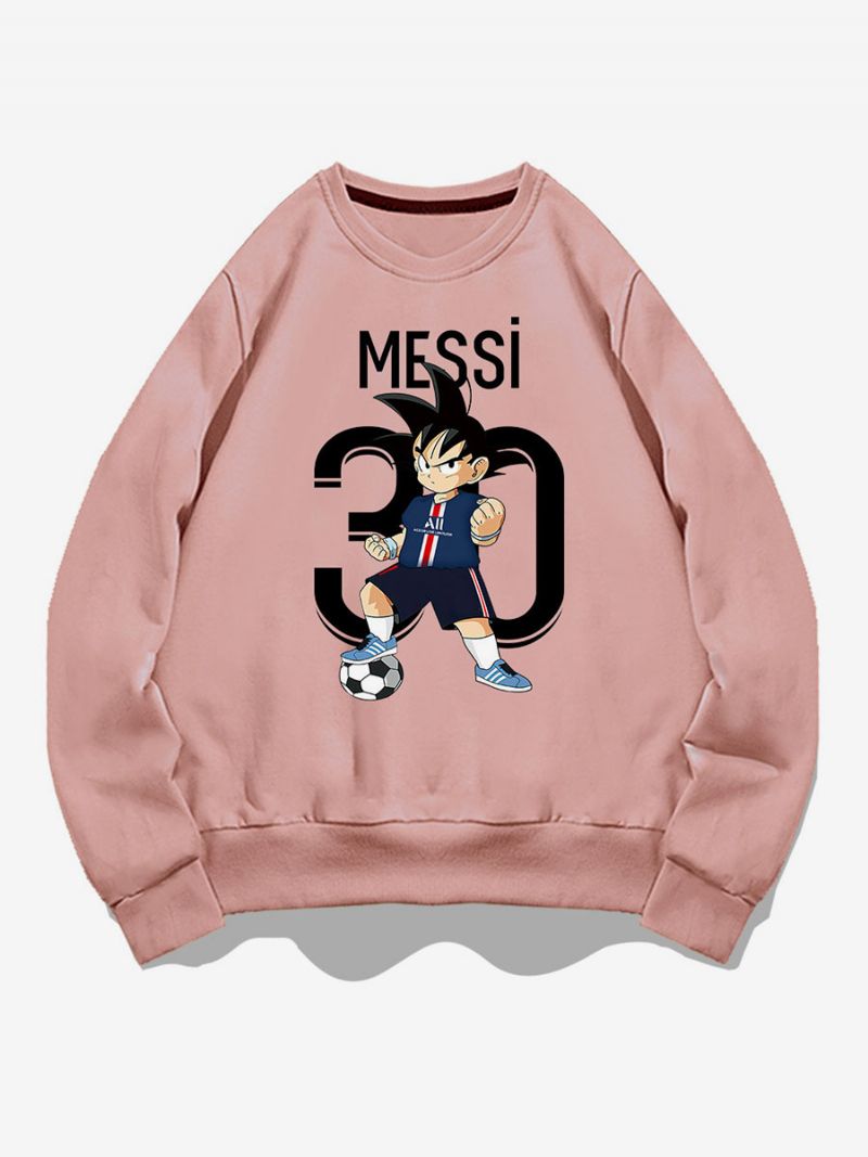 Messi Sweatshirt Vuxen Topp För Män - Rosa