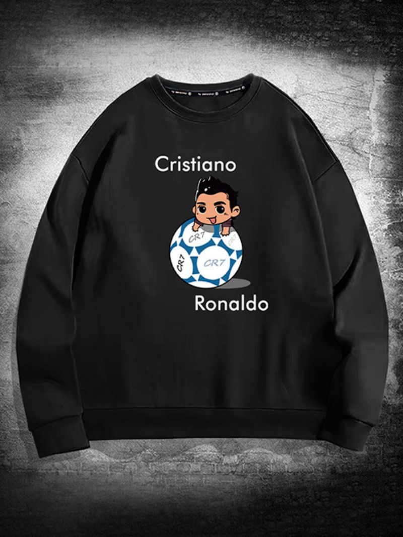 Ronaldo Sweatshirt Långärmad Topp För Män