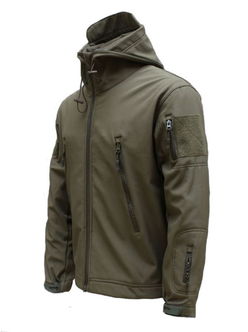 Män Jackor Hooded Chic Deep Grey Black Fantastisk Jacka - Hunter Green