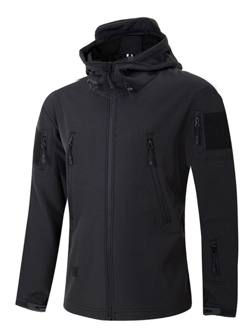 Män Jackor Hooded Chic Deep Grey Black Fantastisk Jacka - Svart