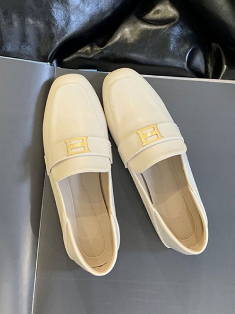 Flat Polyester Loafers För Kvinnor - Ljusgul