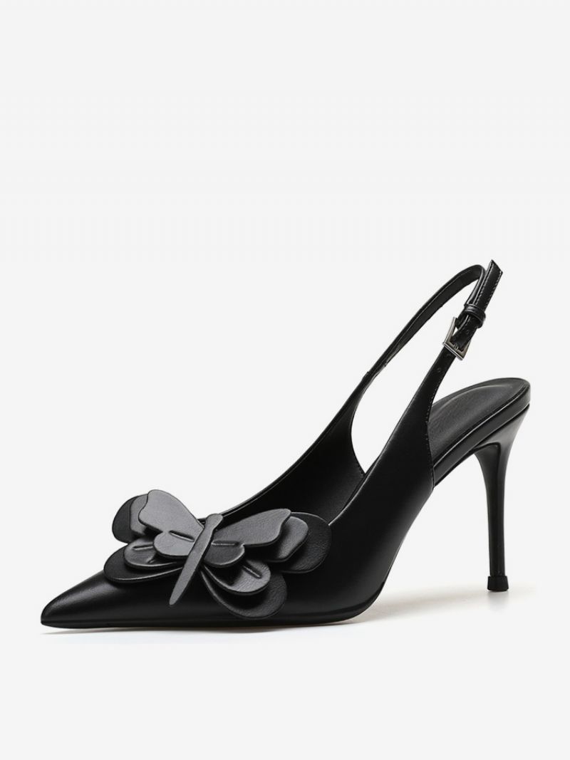 Dam Högklackat Stiletto Heel Pumps Pu-läder - Svart