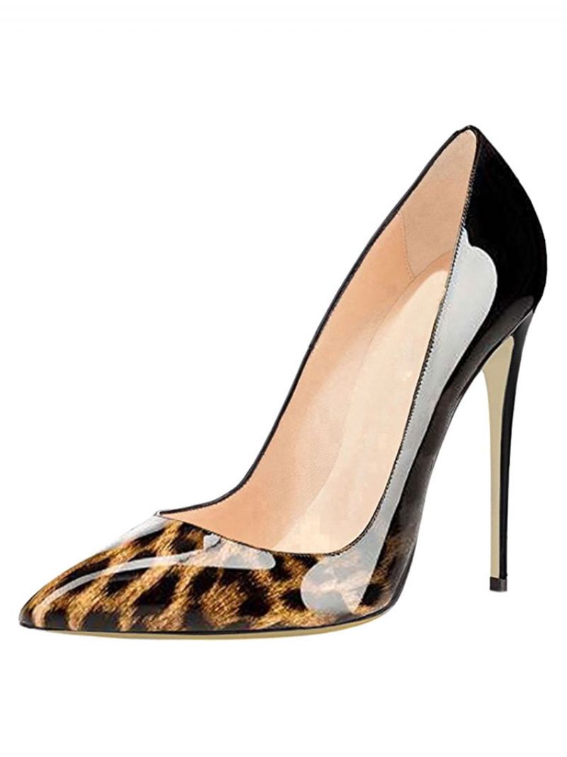 Kvinnor Sexiga Leopard Print Klackar Basic Stiletto Heel Pumps