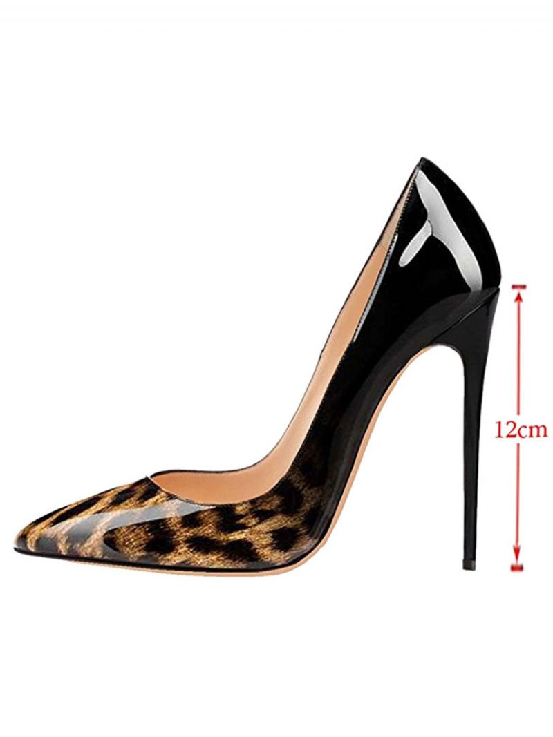 Kvinnor Sexiga Leopard Print Klackar Basic Stiletto Heel Pumps - Leopard