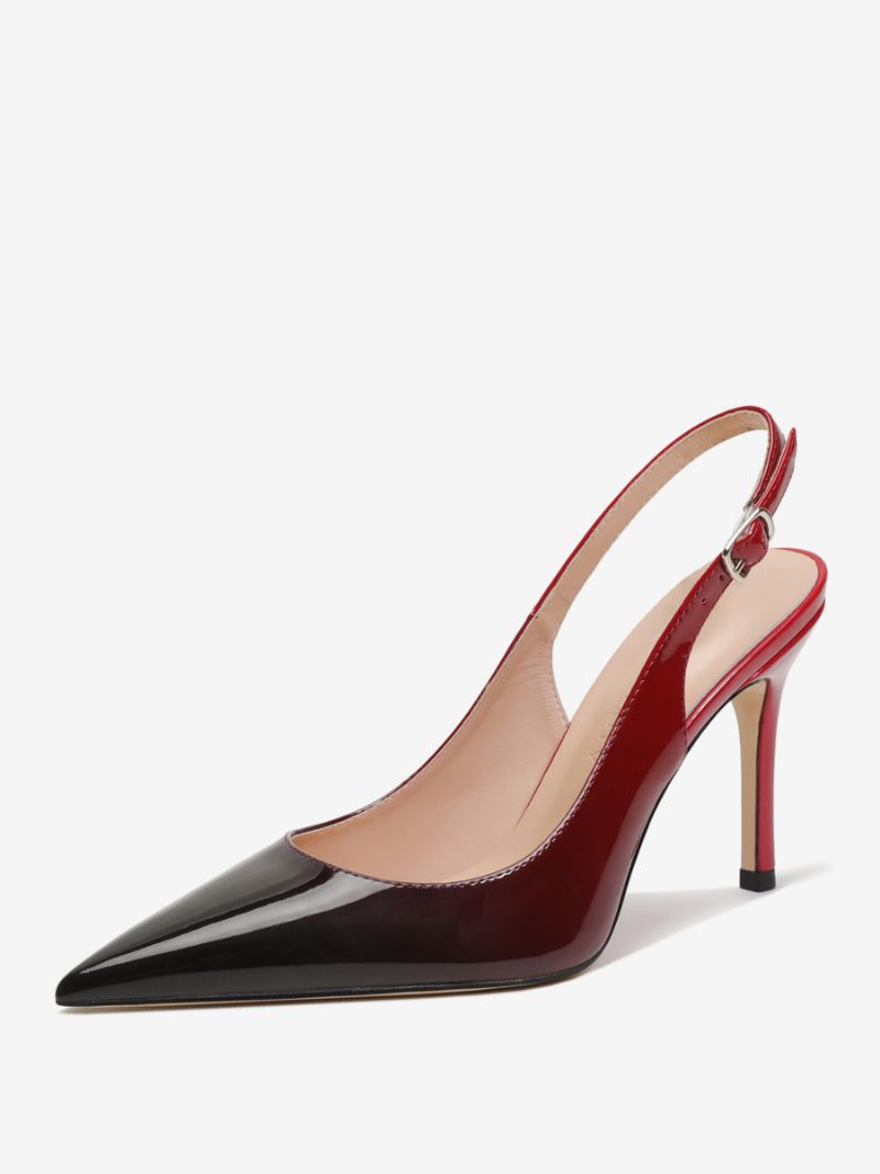 Slingback Klackar För Kvinnor Knappar Stiletto Heel Pumps