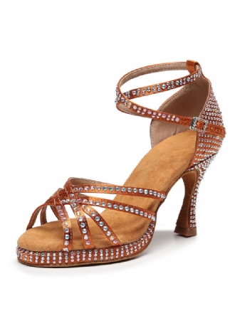 Dam Rhinestones Strappy Dansskor