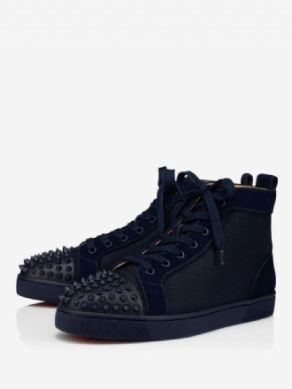 2024 Herr Navy Sneakers High Top Med Spikes