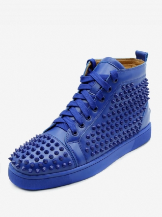 Herr Blue Nitar High Top Sneakers Skateboard Skor