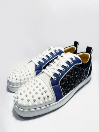 Herr Casual Bal Party Sneakers Skor Rhinestones Nitar Snörning Skate