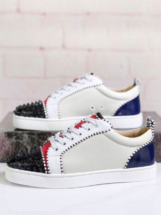 Herr Ivory Low Top Prom Party Sneakers Skor Skateboard Med Spikes