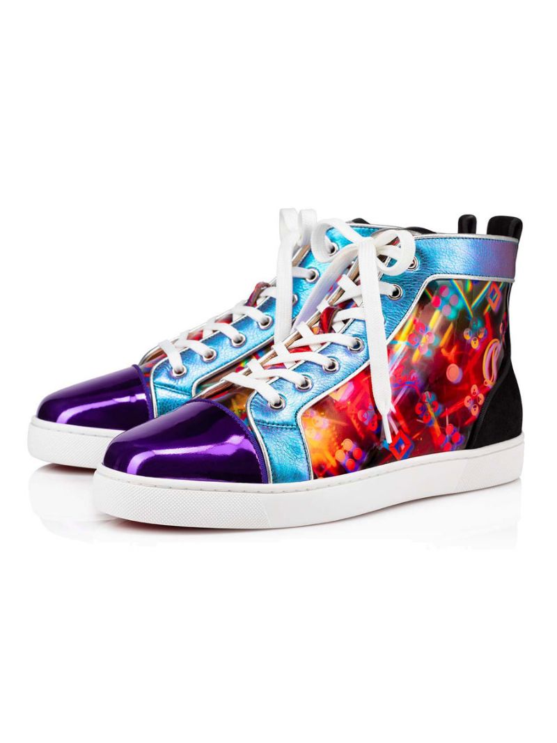 Herr Laser Art High Top Sneakers Prom Party Skor