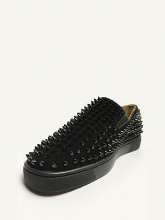 Herr Röda Mocka Spikes Slip-on Sneakers