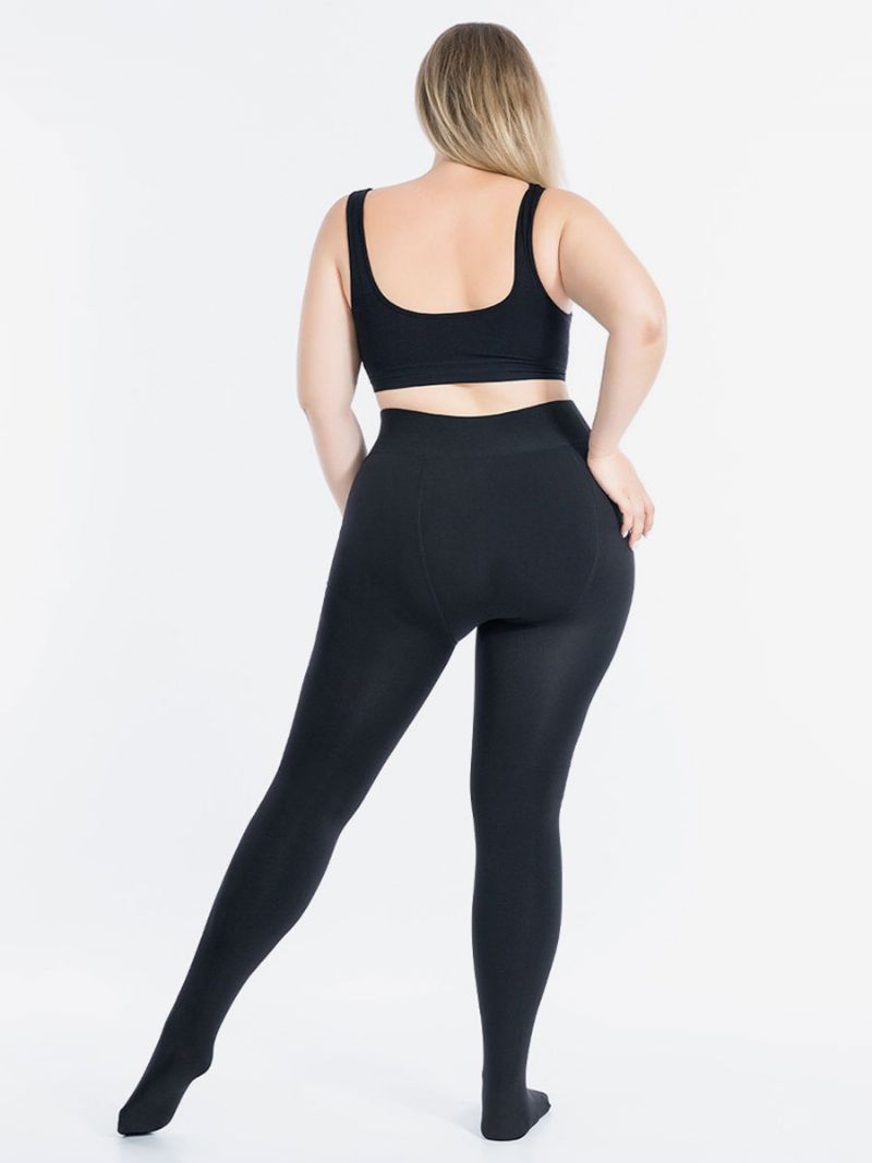 Slimming Leggings För Kvinnor Slim 500g Tights Vintervarma Strumpor - Svart