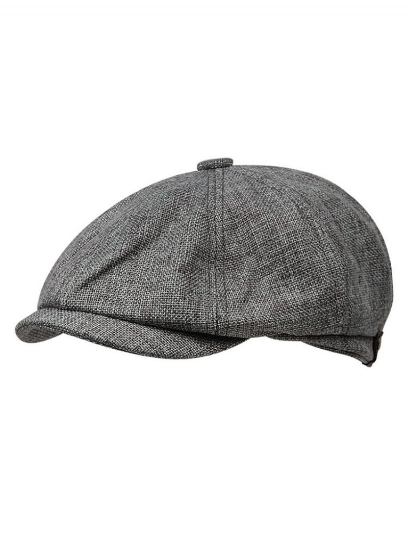 Herrhatt Polyester Klassiska Ljusgrå Hattar - Deep Grey