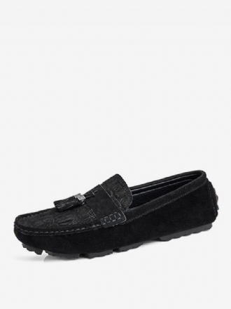 Alligator Tassel Driving Loafers För Män