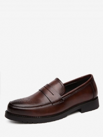 Brogues Penny Slip-on Loafers Skor För Män