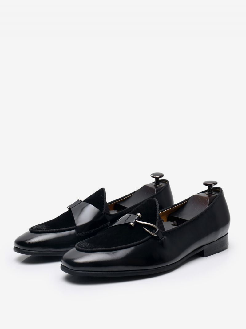 Cowhide Slip-on Loafer Prom Bröllopsskor För Män