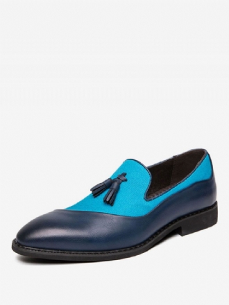 Herr Canvas Loafer Bal Party Bröllop Skor Slip-on Med Tofs