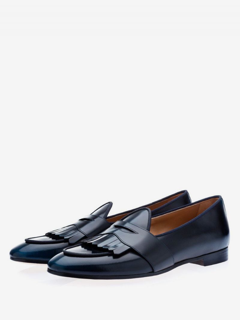 Herr Fringe Penny Loafers Prom Party Bröllopsskor