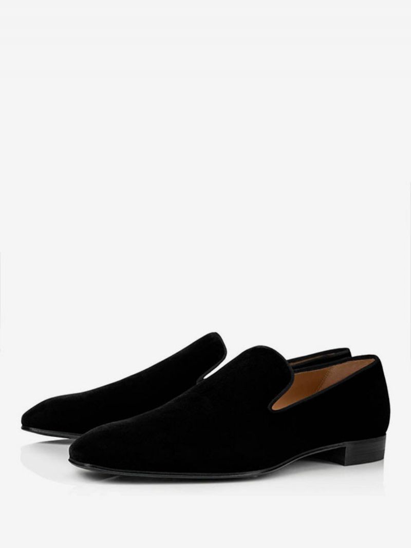 Herr Loafer I Fuskmocka Balfest Bröllopsskor Slip-on Square Toe Mockaläder