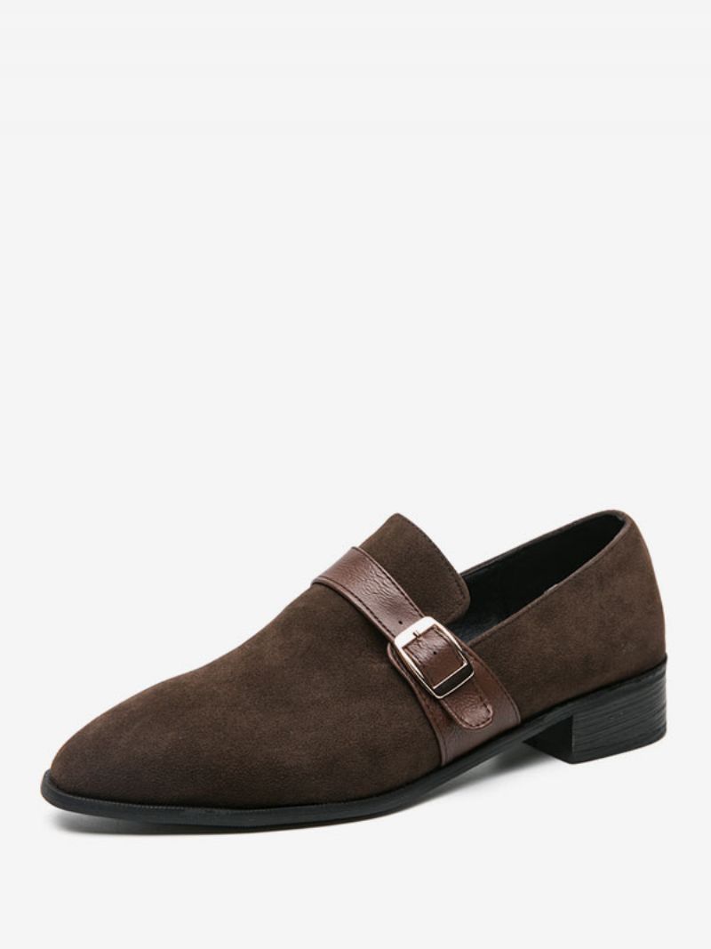 Herr Loafer Skor Pu Läder Monk Strap Slip-on