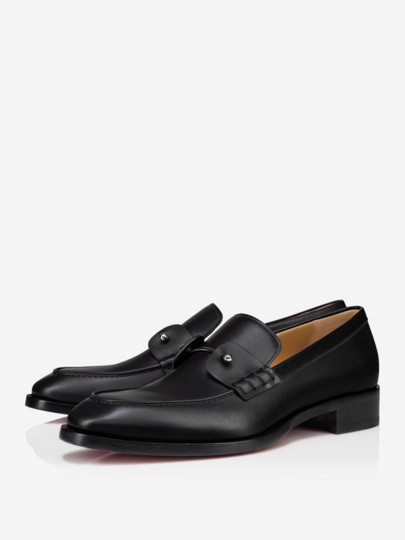 Herr Loafer Slip-on Skor Spänne Artwork Prom Bröllopsskor