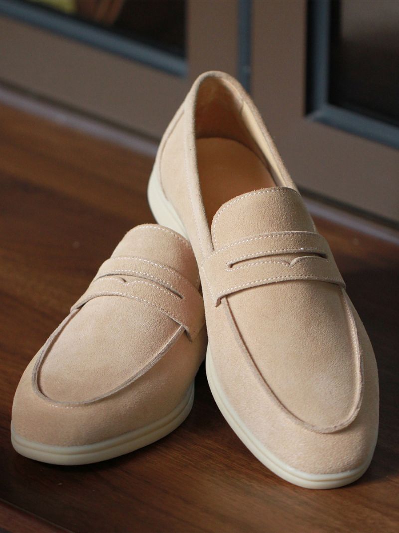 Herr Micro Mocka Slip-on Upper Loafer Skor - Ljus Ljusgul