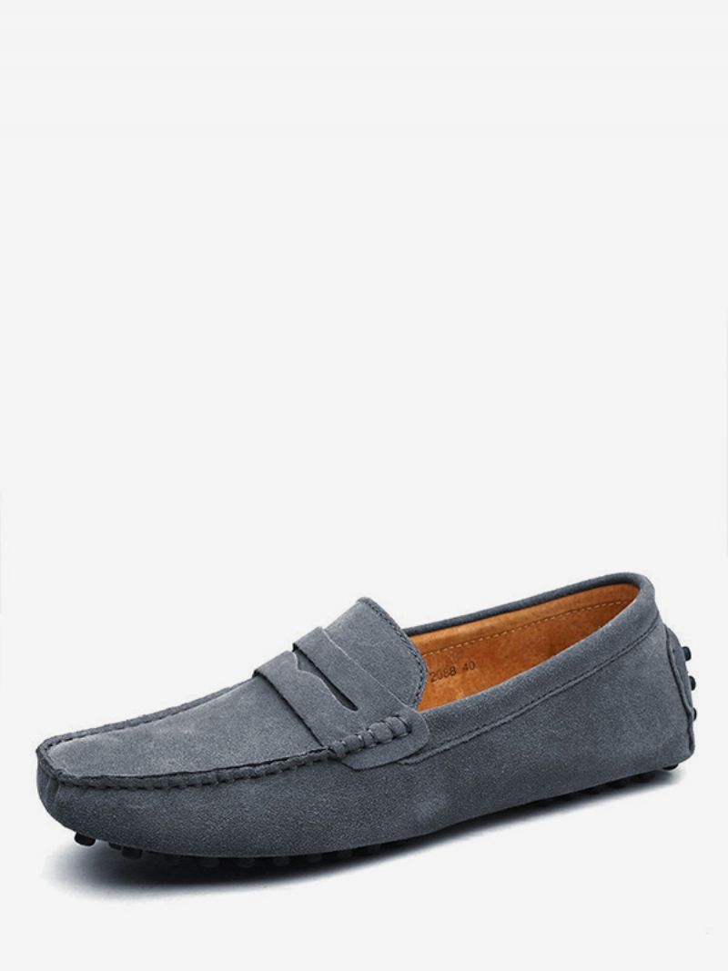 Herr Mocka Loafers Mockasin Slip-on Körskor För Män - Grå