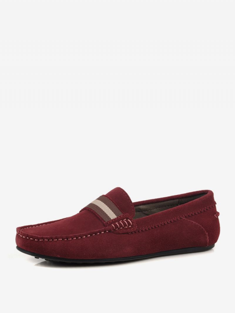 Kohud För Män Loafer Slip-on Skor - Röd