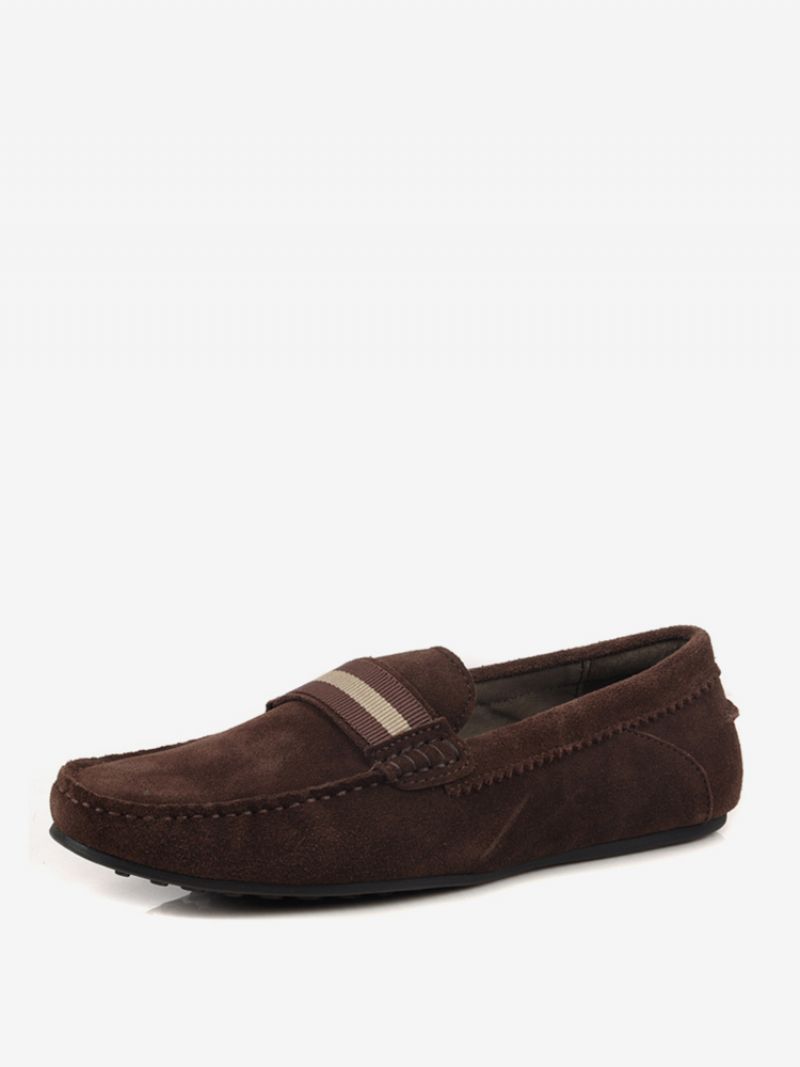 Kohud För Män Loafer Slip-on Skor - Kaffe Brun