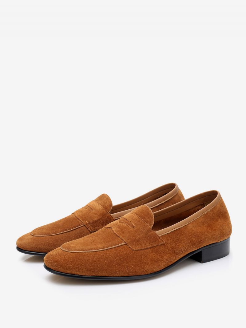 Loafer Kohud För Män Slip-on Prom Bröllopsskor