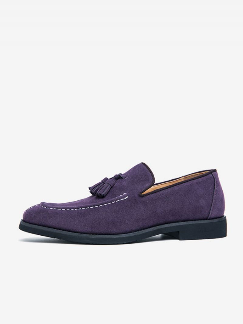 Loafer Skor För Herr Pu Läder Monk Strap Slip-on Prom Party - Lila