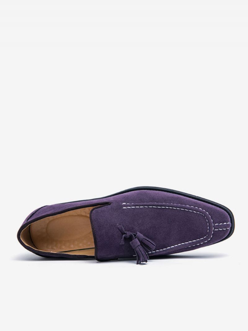 Loafer Skor För Herr Pu Läder Monk Strap Slip-on Prom Party - Lila