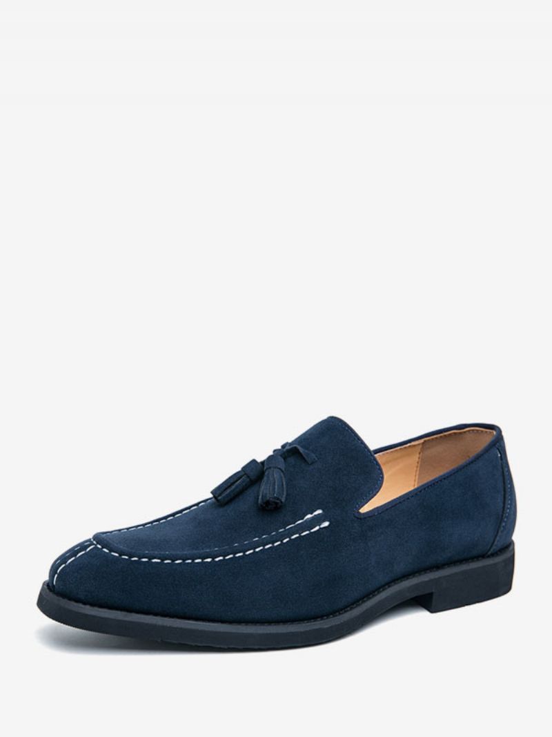 Loafer Skor För Herr Pu Läder Monk Strap Slip-on Prom Party - Blå