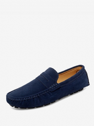 Loafer Skor För Herr Rund Toe Slip-on Körskor