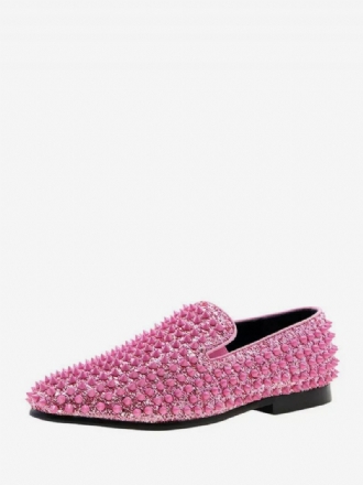 Loafer Skor För Män Paljetter Glitter Spikes Nitar Slip-on Bal Party Bröllopsskor