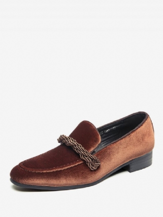 Loafer Skor För Män Slip-on Monk Strap Rund Tå